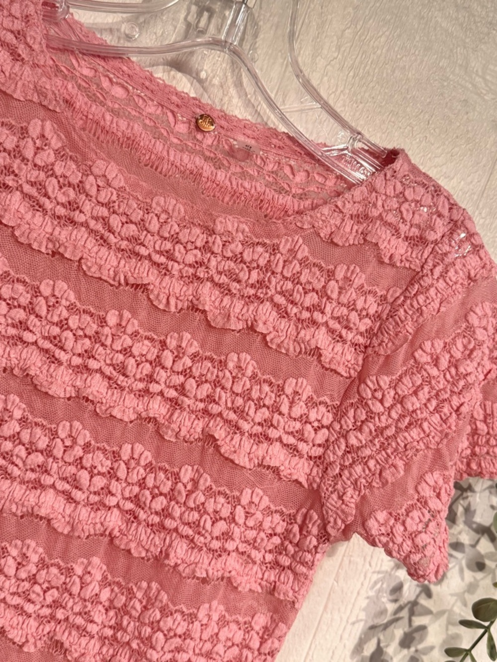 Intimately Angelina Lace Tee NWOT‎